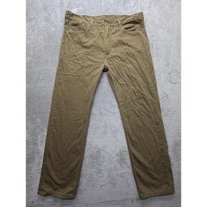 Levis 505 Jeans Mens 40x32 Green Straight Leg‎ 100% Cotton Denim Pants Casual